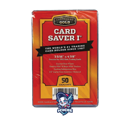 Semi Rigid Card Saver 1 Cardboard Gold