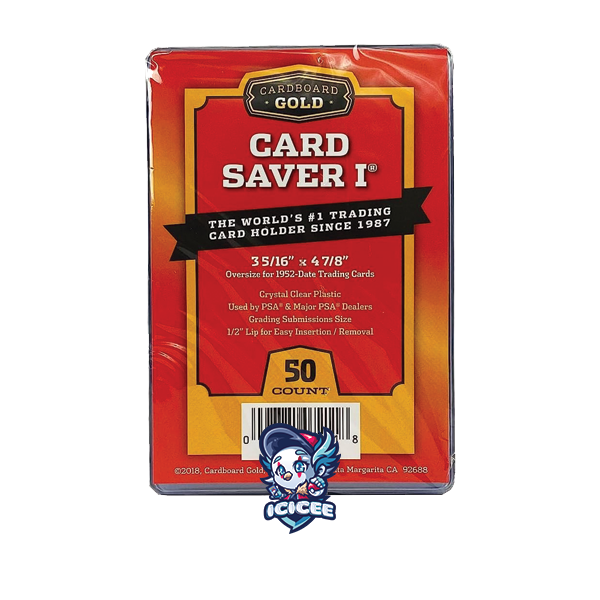 Semi Rigid Card Saver 1 Cardboard Gold