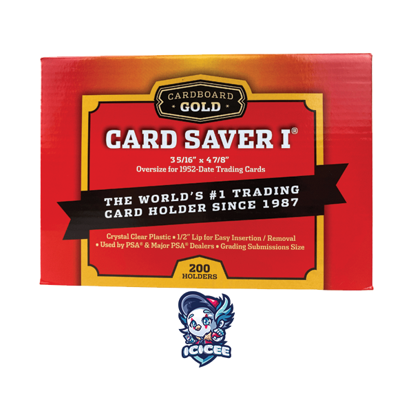 Semi Rigid Card Saver 1 Cardboard Gold