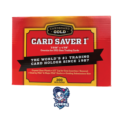 Semi Rigid Card Saver 1 Cardboard Gold
